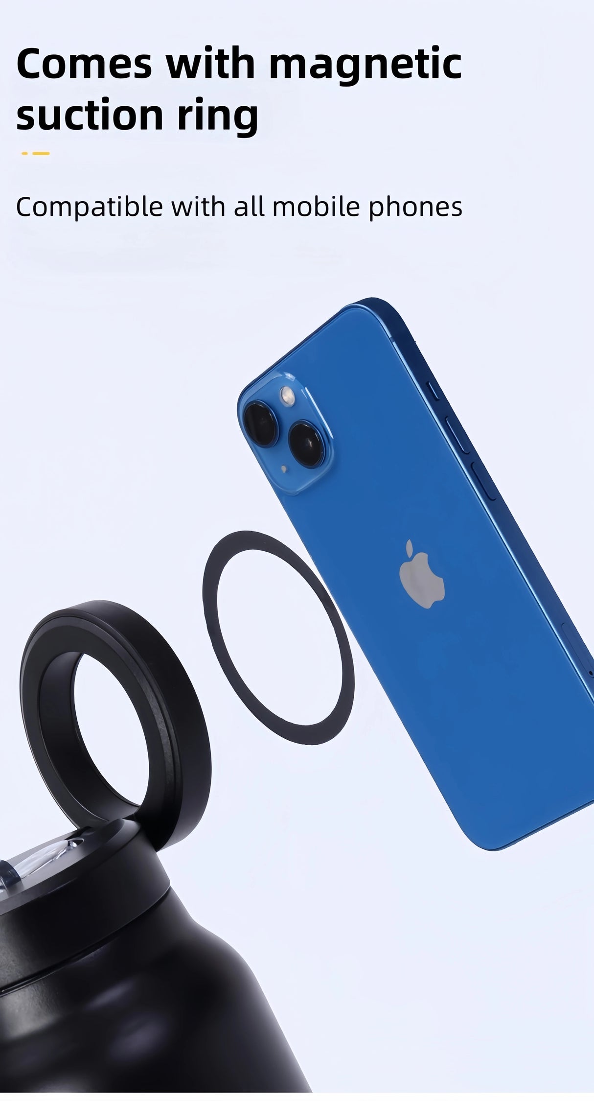 |イベント・ノベルティ用品 | スマホォルダー付き断熱ステンレスボトル | 700ml