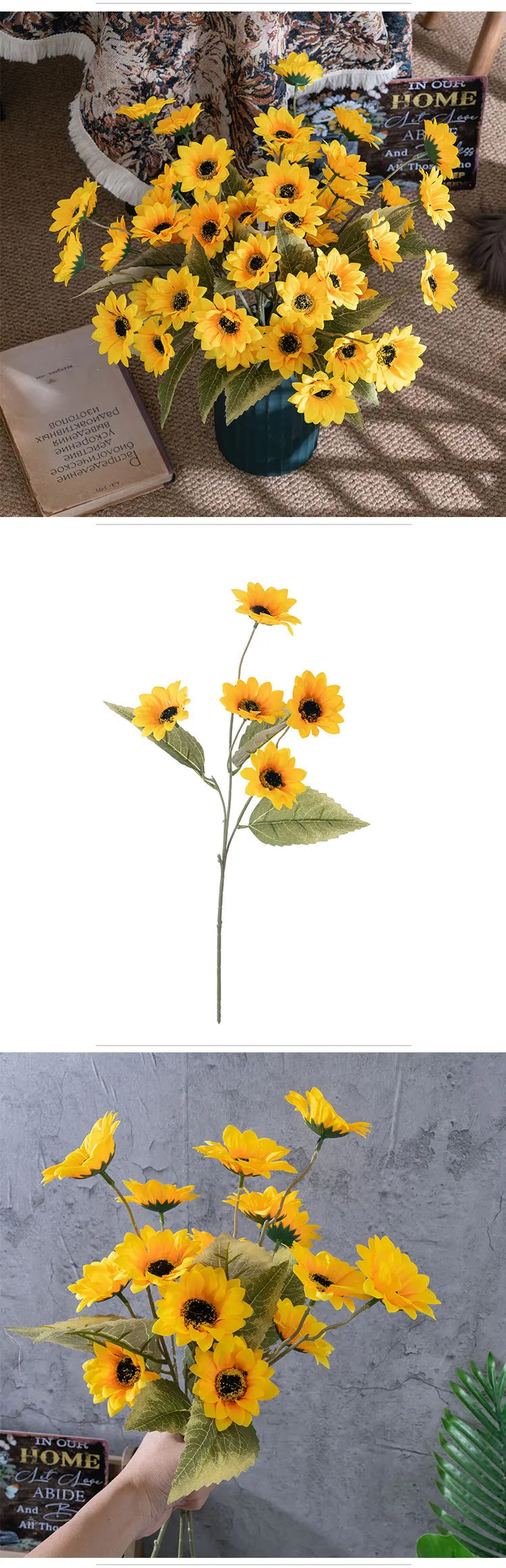 52.5cm ひまわりのアーティフィシャルフラワー