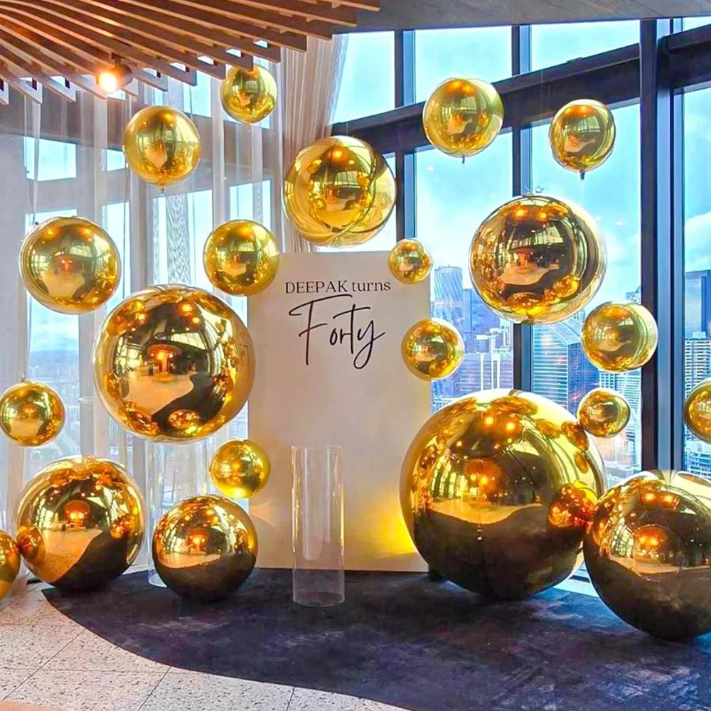 イベント・クリスマス装飾|4Dホログラフィックラウンドバルーン