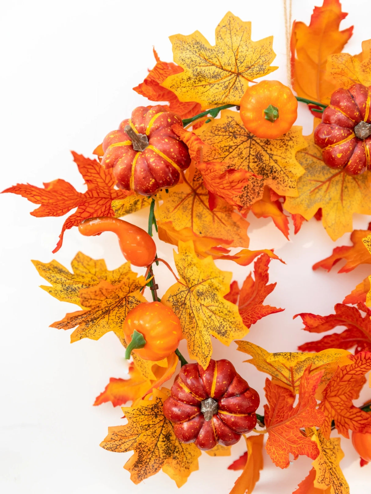 イベント・ハロウィングッズ|秋のカボチャリース - ドア用装飾