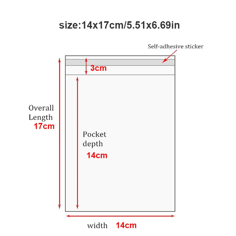 |イベント・ノベルティ用品 | 透明無地OPP袋各種 100枚セット