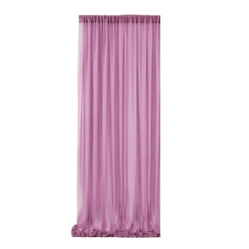 エレガントなシアーカーテン 背景デコレーション