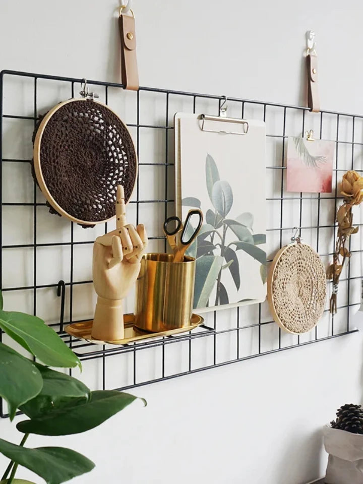 北欧風アイアン製DIYネット什器ハンギングラック