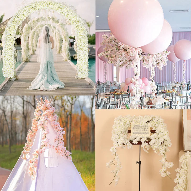 パーティー・インテリア装飾|造花 桜ガーランド(1.8M/2.3M)