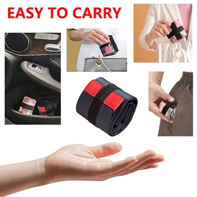 |ノベルティ用品 | 防水・耐久性 ナイロン製 折りたたみバッグ | 40×40c