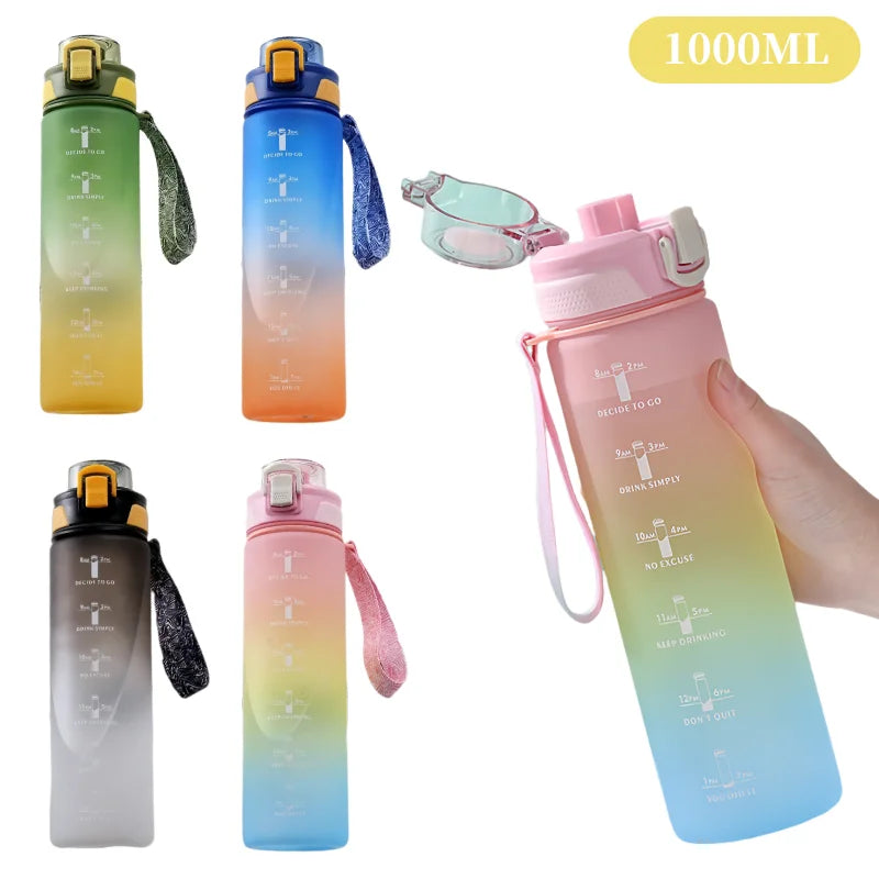 |イベント・ノベルティ用品 | タイムマーカー付きグラデーションウォーターボトル | 1000ml