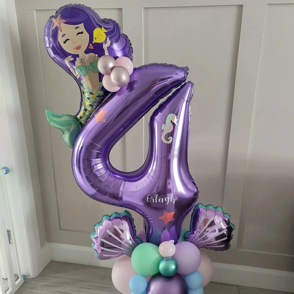 マーメイドテーマ ミニバルーンセット 10個