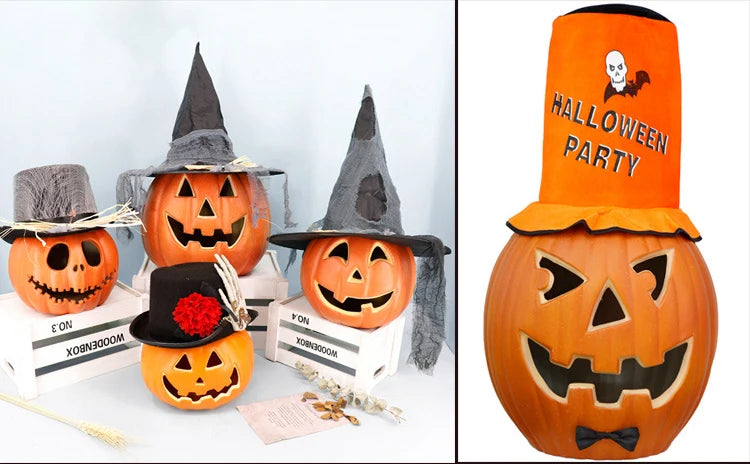 イベント・ハロウィングッズ|LEDスクリームパンプキン装飾ライト