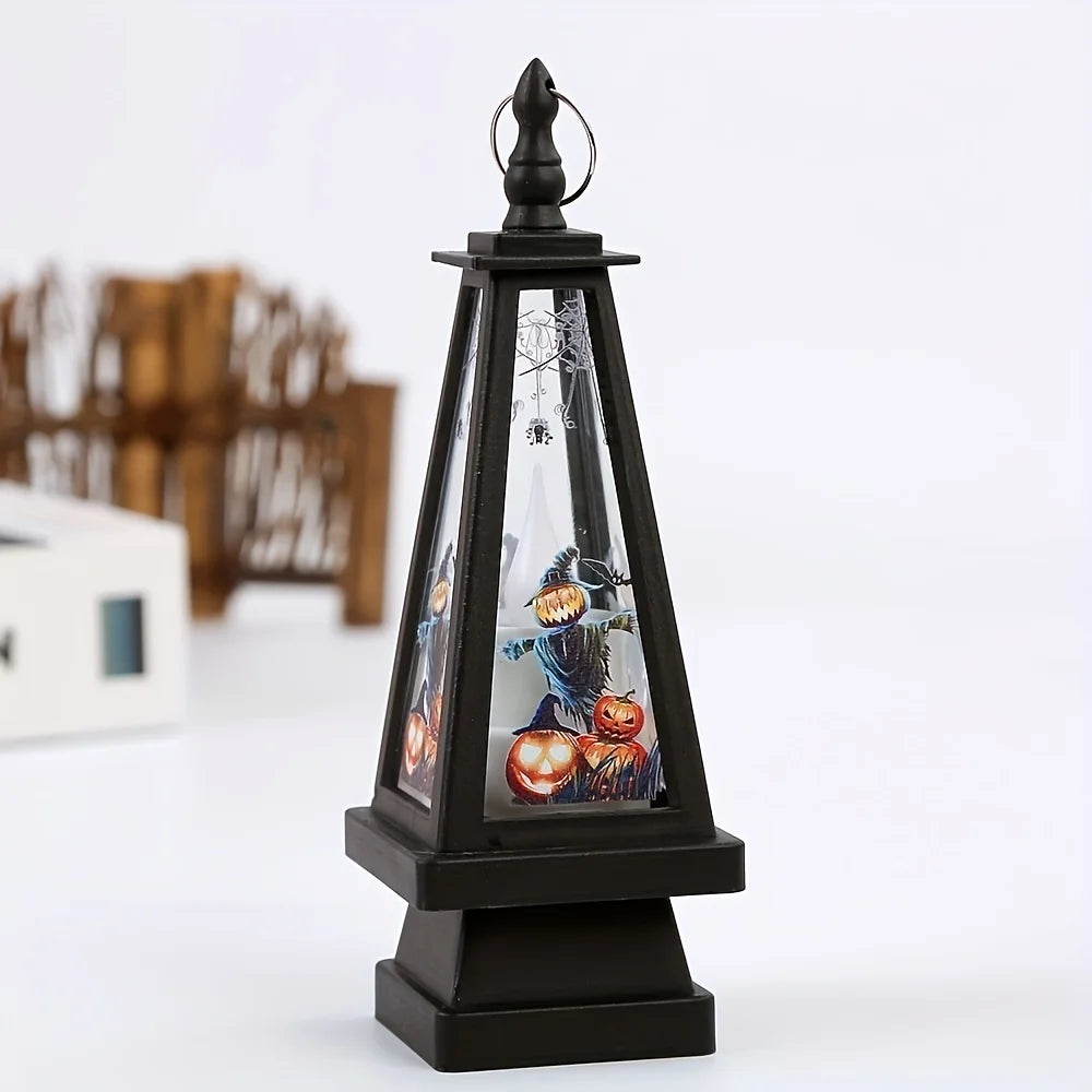 イベント・ハロウィングッズ|三角形パンプキンLEDランタン