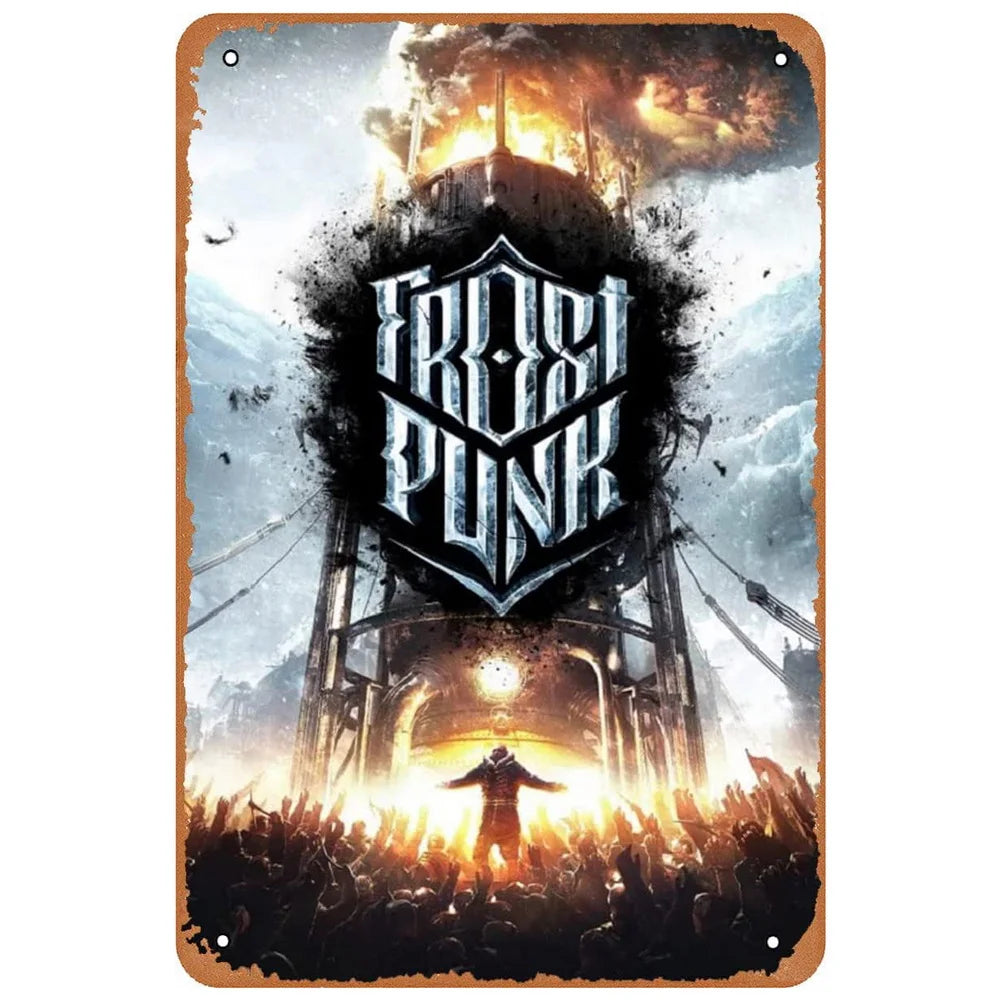 ヴィンテージ映画ブリキ看板 A