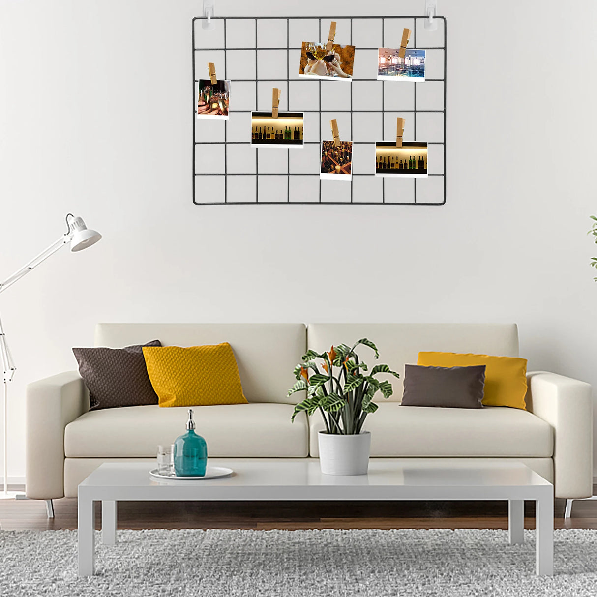 メタルグリッドウォールパネル アイアンフレーム