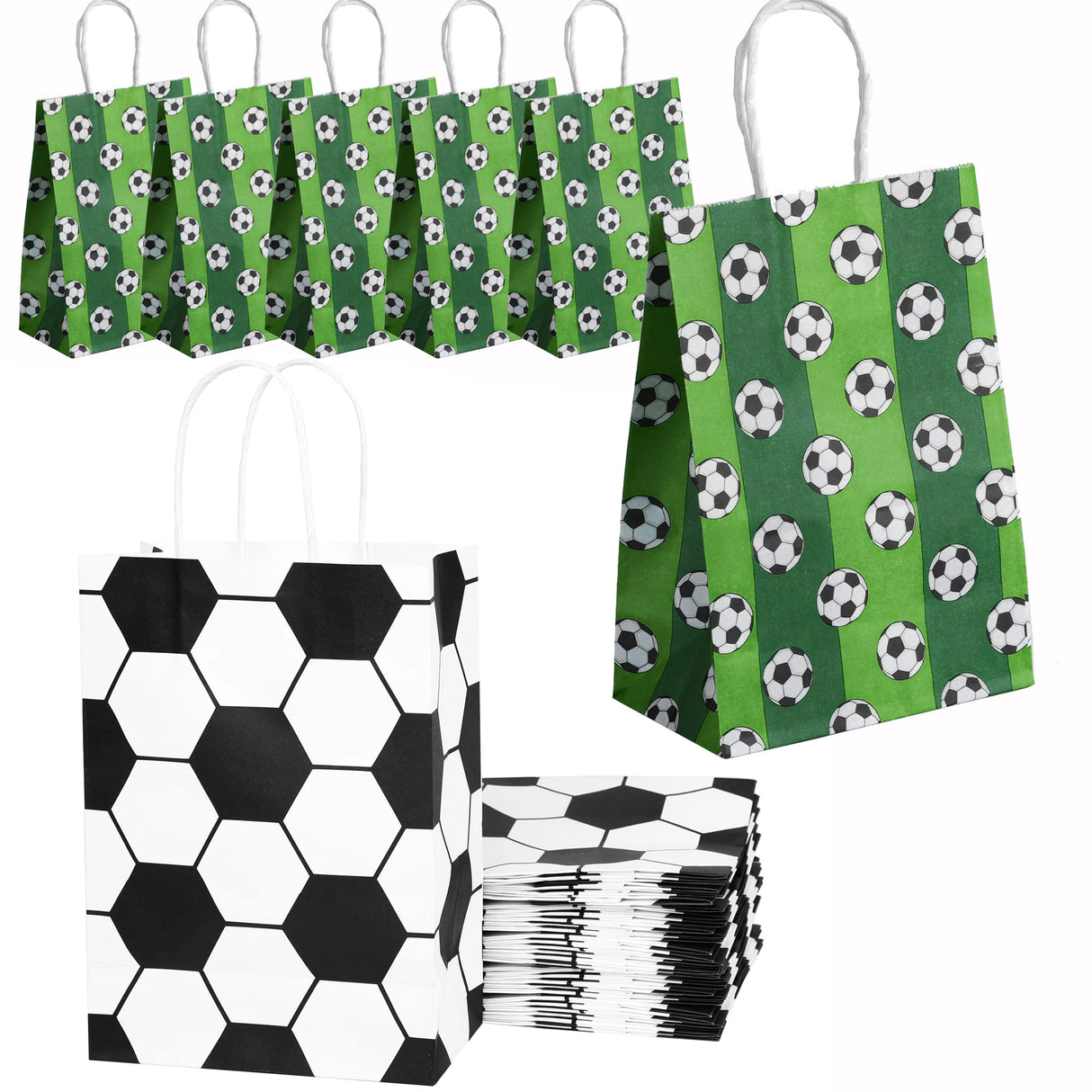 |ノベルティ用品 | サッカーボール柄ギフトバッグセット | W14.8×H21×D8.2c