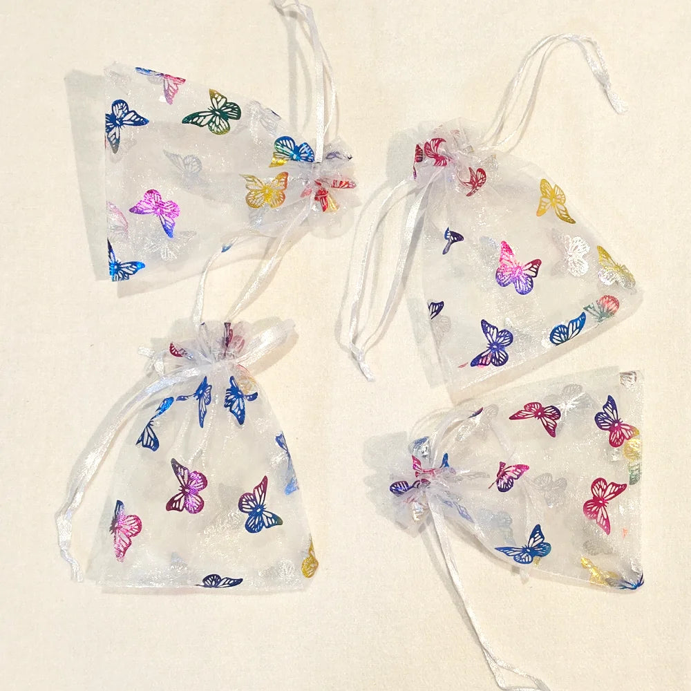 |イベント・ノベルティ用品 | レインボーバタフライ巾着ギフトバッグセット |9x12cm/10x15cm