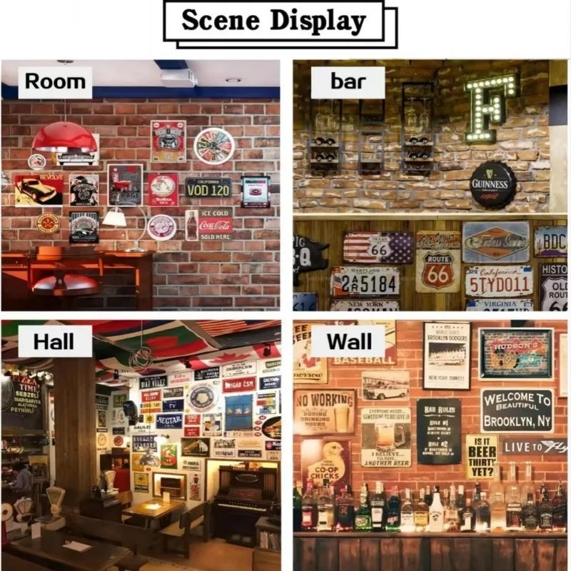 ファーストフードヴィンテージブリキ看板