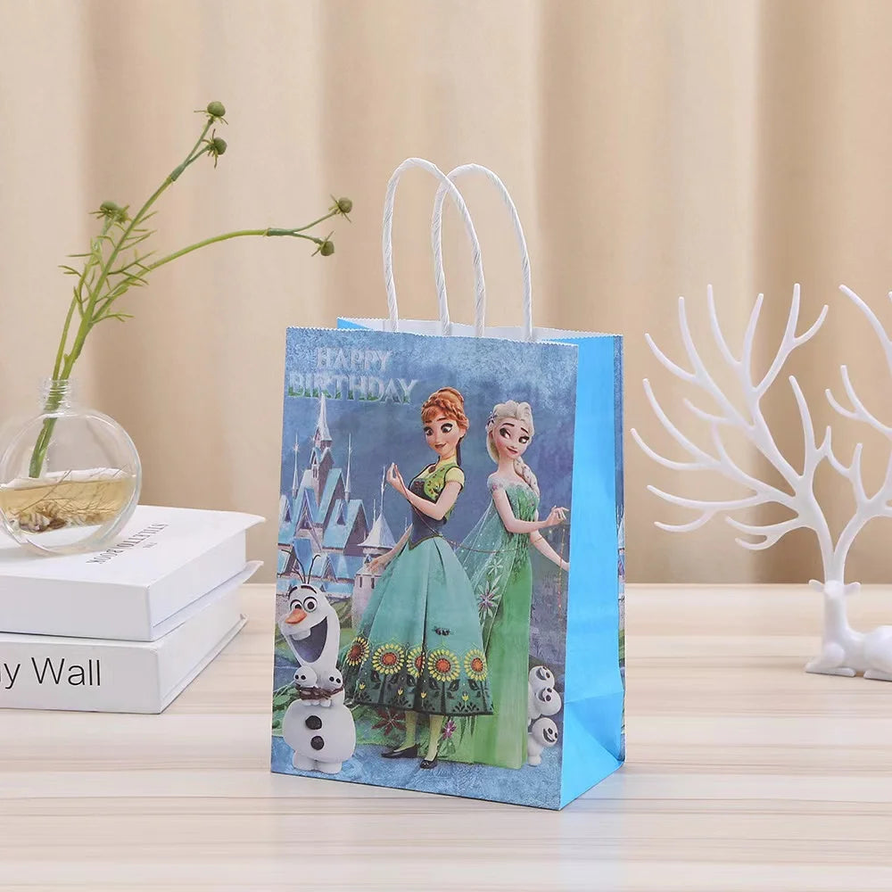 |ノベルティ用品 | アナ雪プリンセス柄ギフトバッグセット| 12x21x7cm