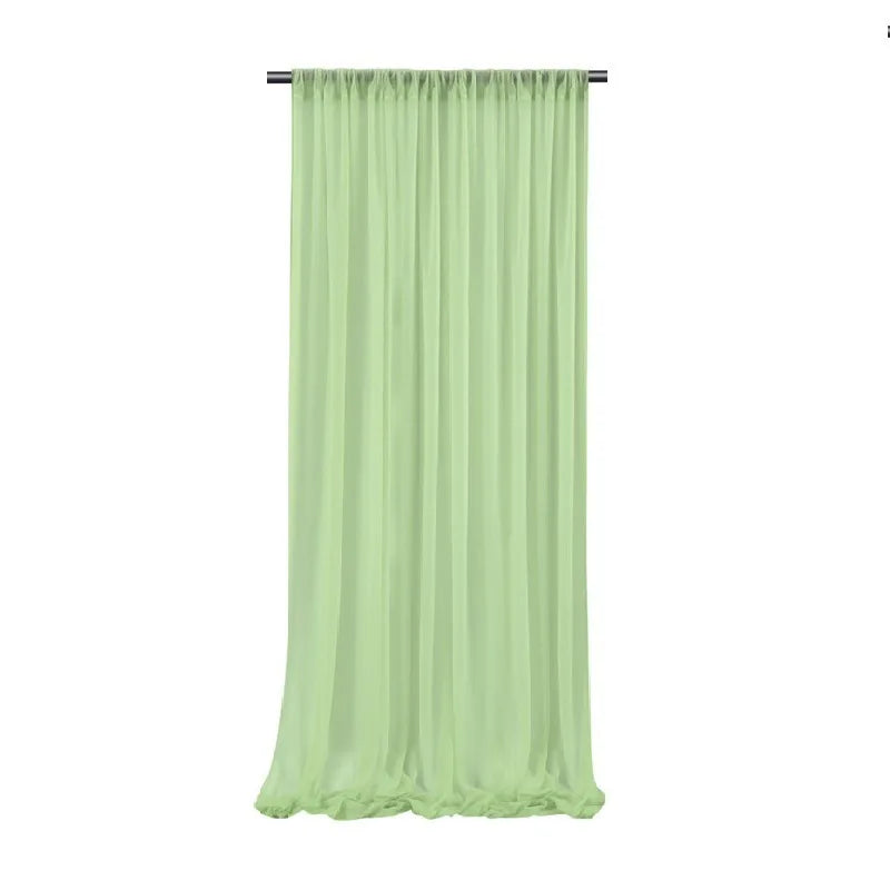 エレガントなシアーカーテン 背景デコレーション