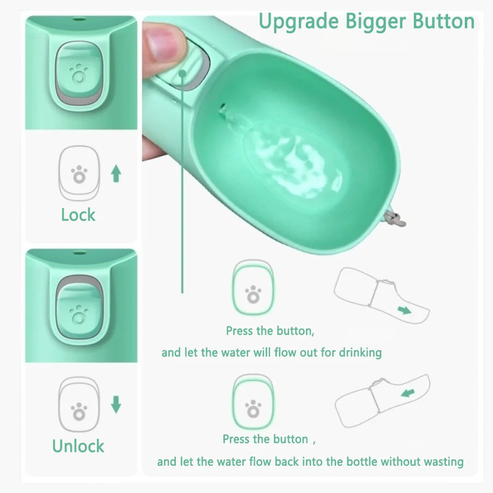 |イベント・ノベルティ用品 | ペット用ポータブル漏れ防止ウォーターボトル | 300ml/350ml/550ml