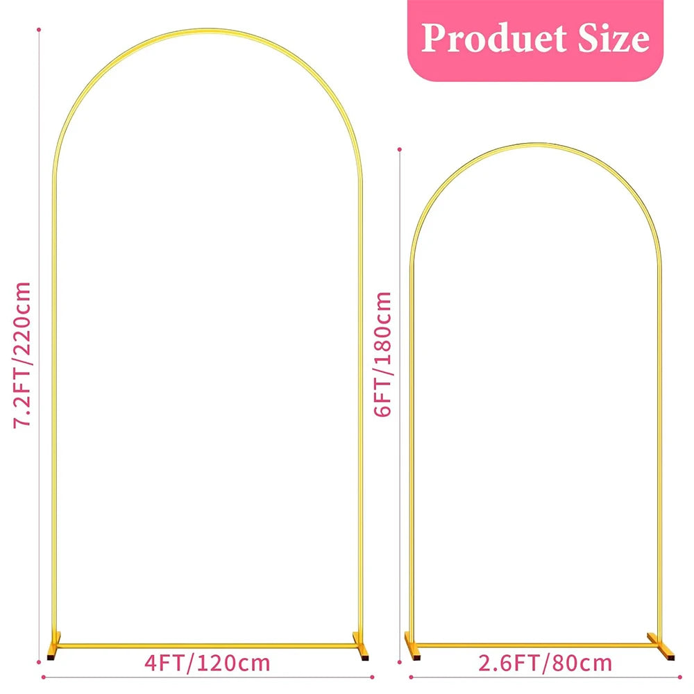 イベント・パーティー装飾 メタル製デコレーションフレーム 5サイズ 大小様々
