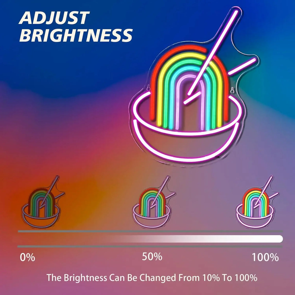 レインボーLEDネオンライト USB電源