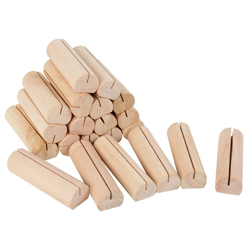 イベント・結婚式装飾|木製プレースカードホルダー 5/10個セット