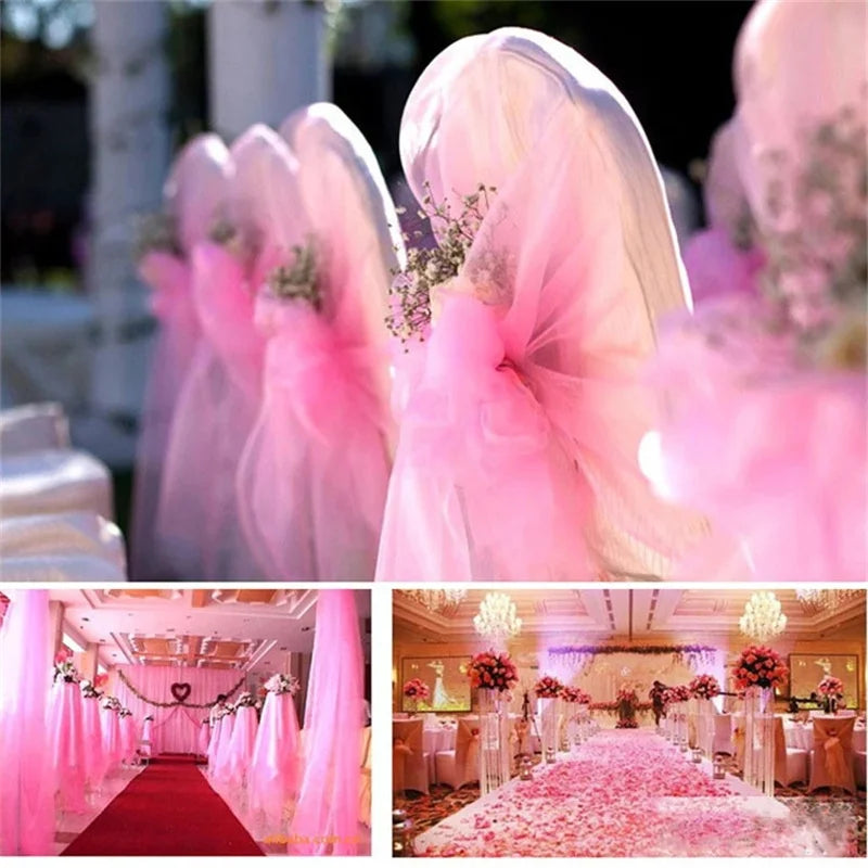 インテリア・パーティ装飾 | オーガンジー生地 | 全長5m/10m 豊富なカラー