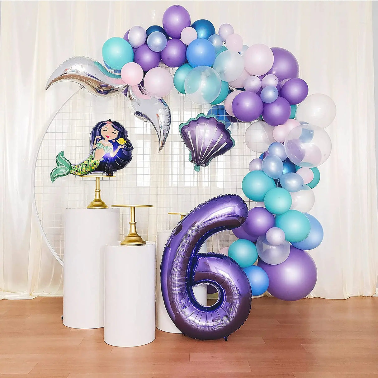マーメイドテーマ ミニバルーンセット 10個
