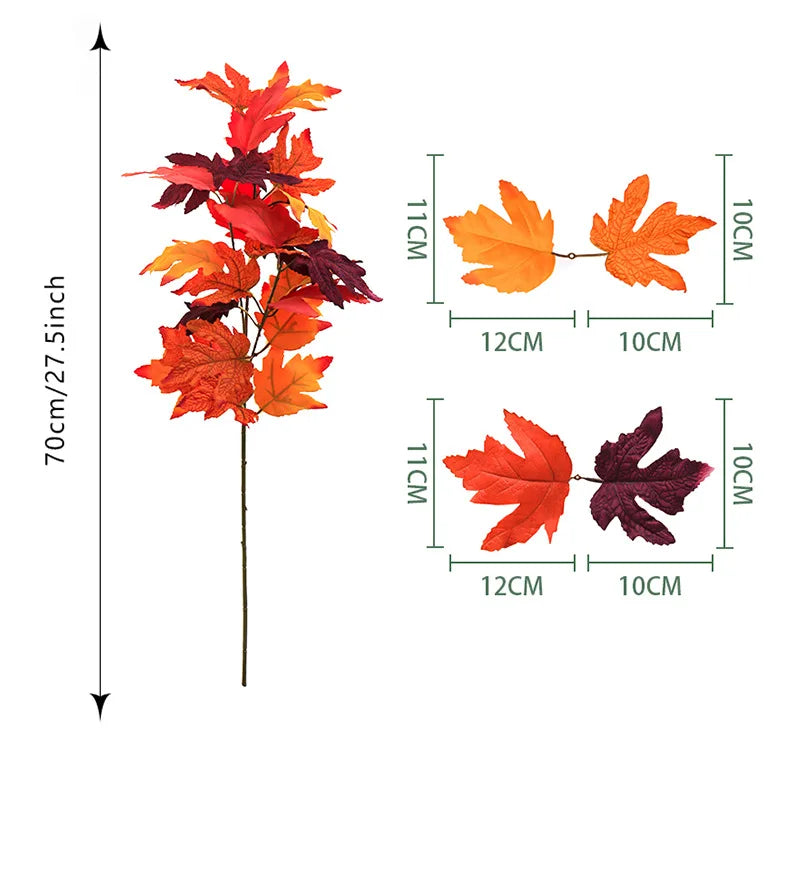 イベント・ハロウィングッズ|70cm 秋色メープルリーフ