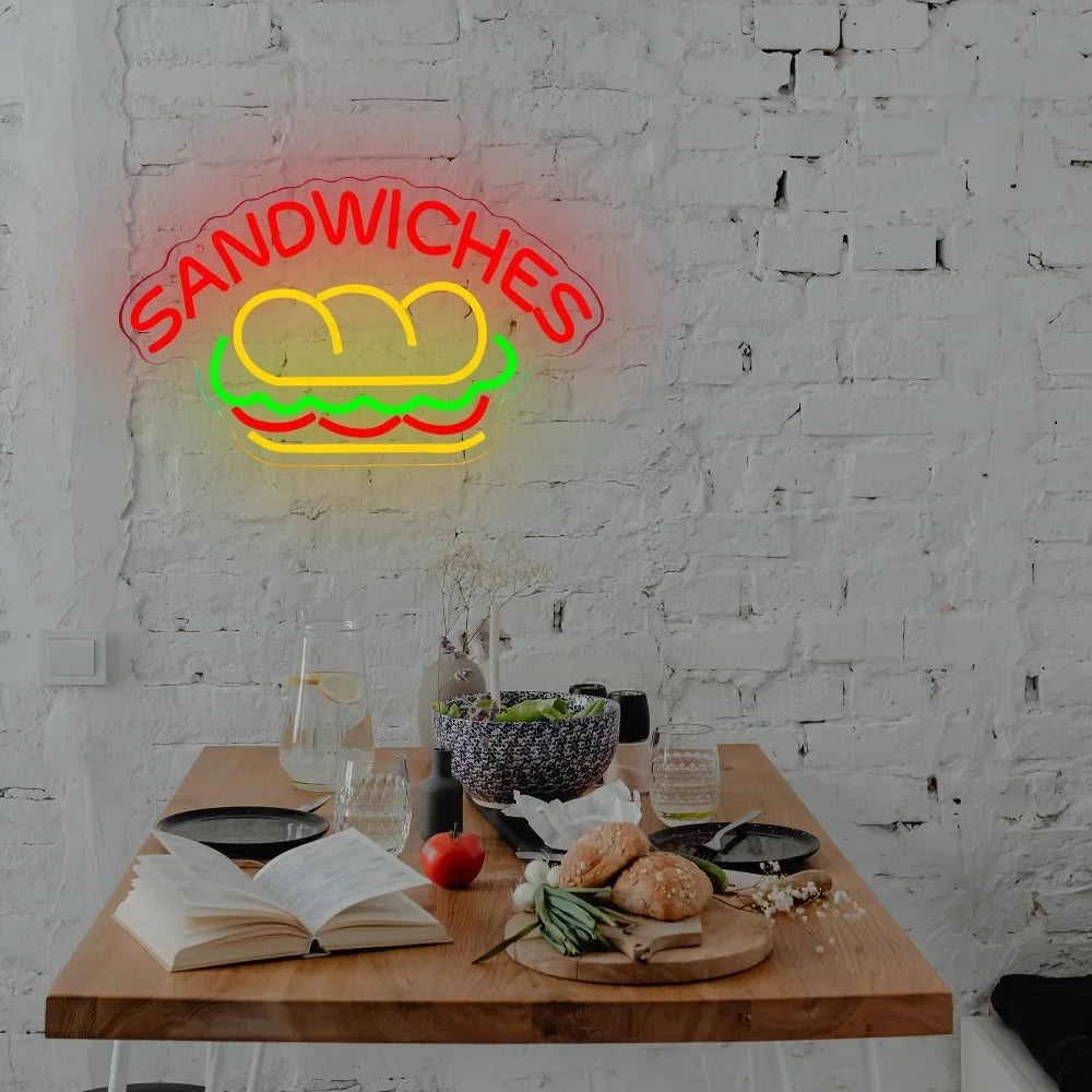 サンドイッチLEDネオンサイン(ネオン看板)