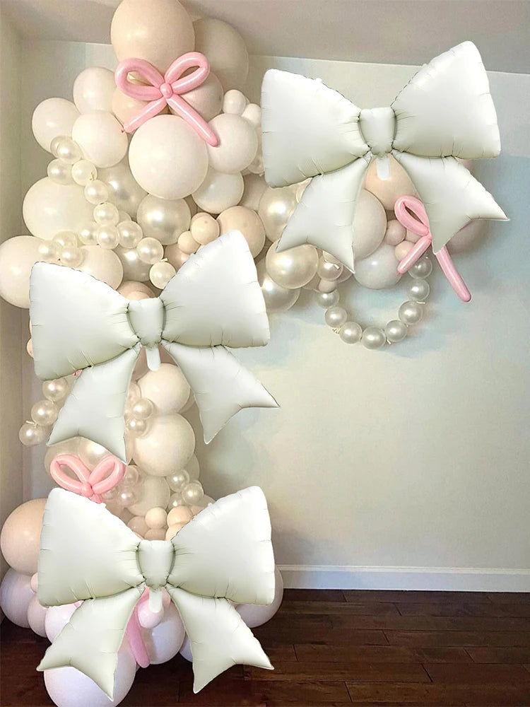 イベント・バルーン装飾 |リボン型アルミバルーンセット | 3個