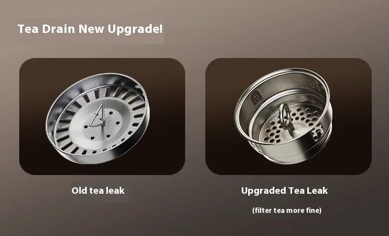 |イベント・ノベルティ用品 | 純チタン断熱カップ 茶水分離機能付き| 200ml/300ml/500ml