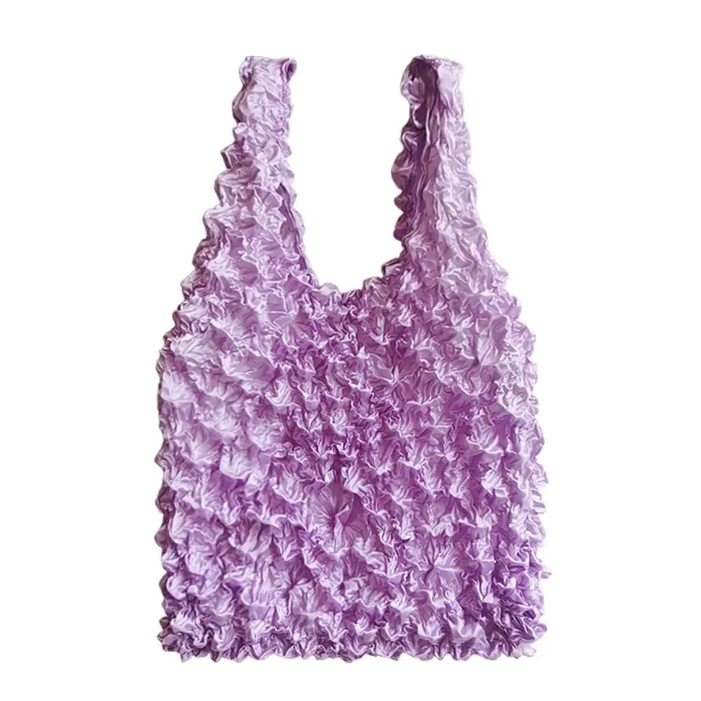 |ノベルティ用品 | 人気!シャーリング素材ショルダーバッグ | 10×17cm