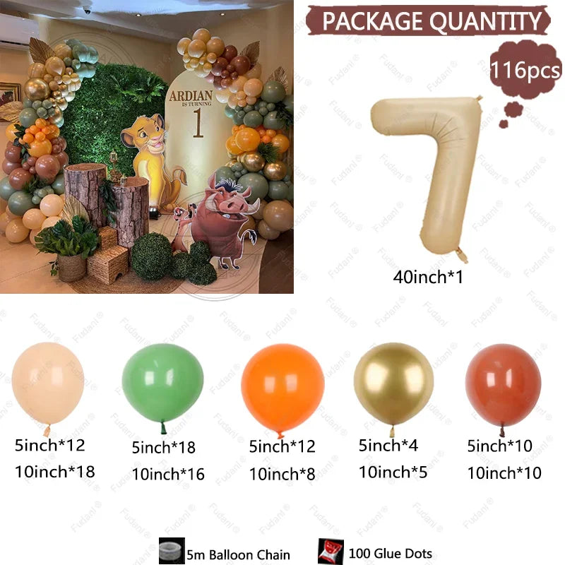 ライオンキングテーマ パーティーバルーンアーチキット