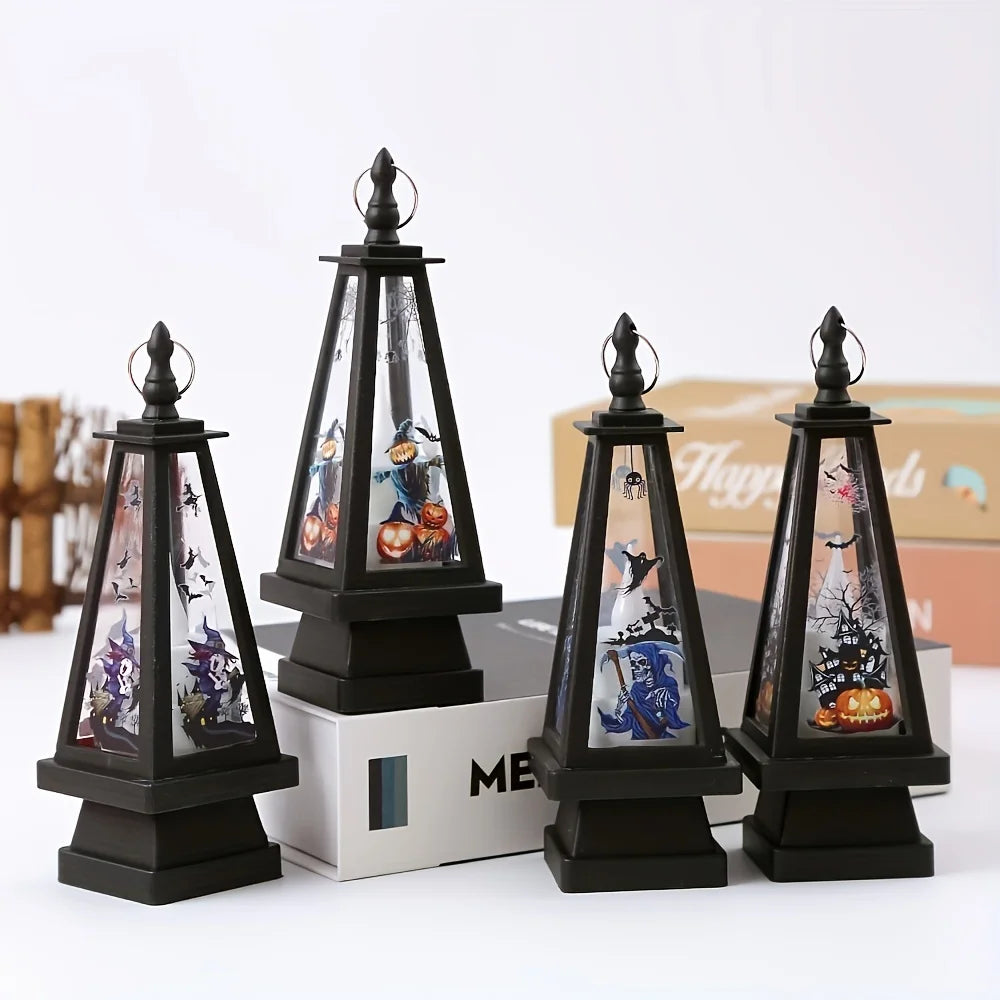 イベント・ハロウィングッズ|三角形パンプキンLEDランタン