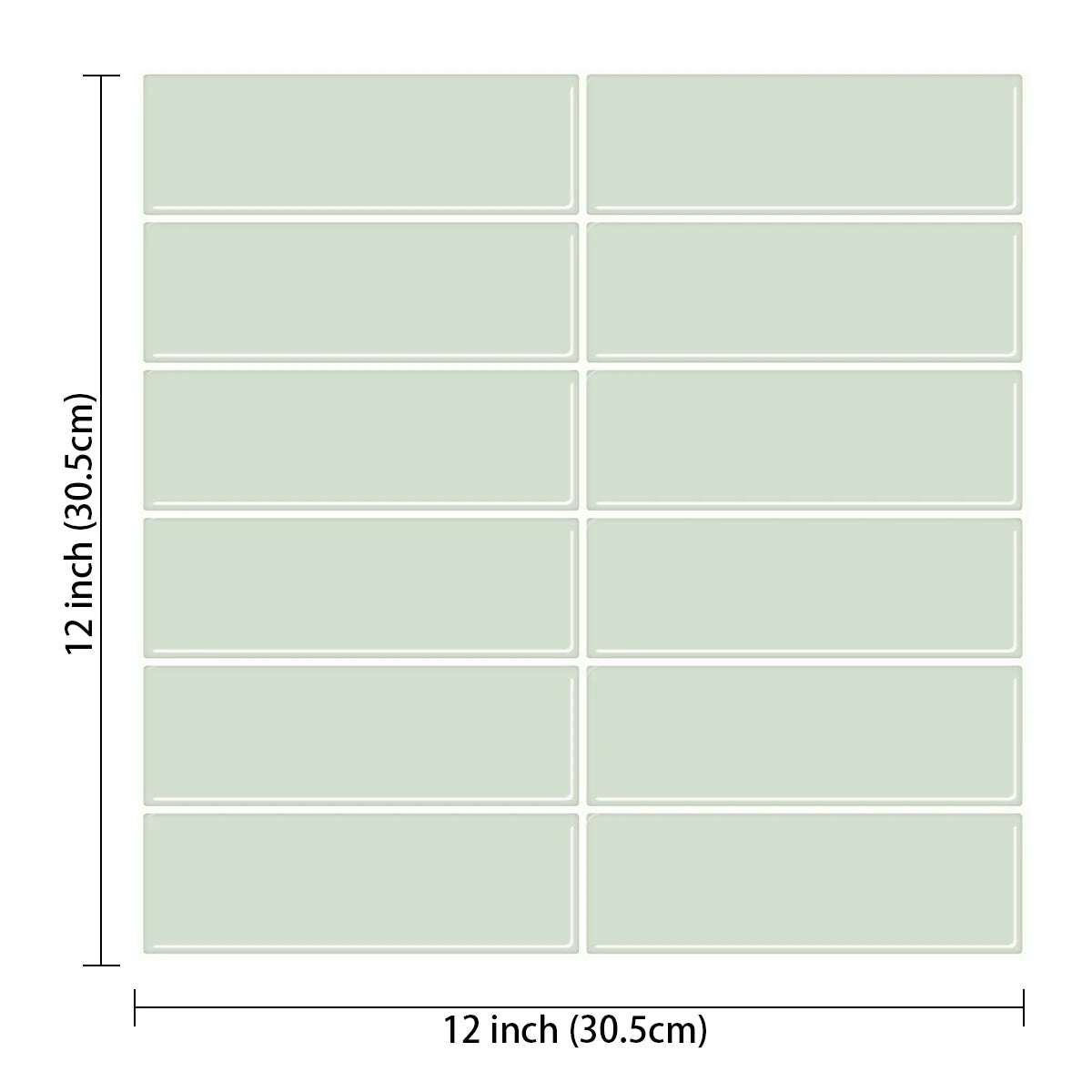 DIY用 レンガ型天然石風ステッカー 30.5×30.5㎝ 1pcs 単品購入可能