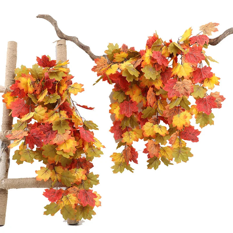 イベント・ハロウィングッズ|秋のデコレーション用メープルリーフガーランド