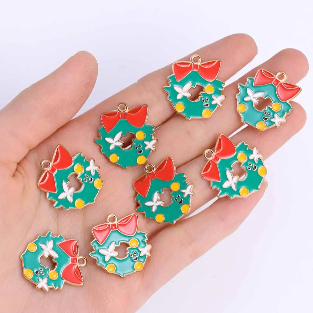 キュートなクリスマスチャームセット(10個セット)