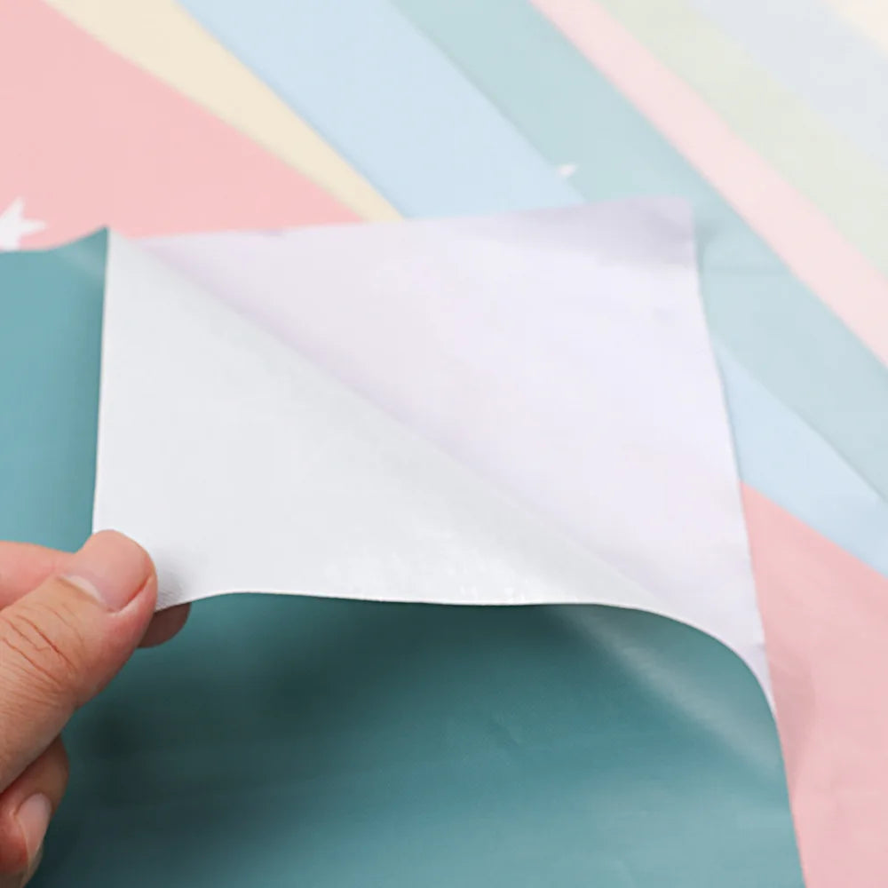 壁面装飾 インテリア用壁紙風カラーシート 45c幅 長さ1M/3M/5M/10M 耐水・耐油