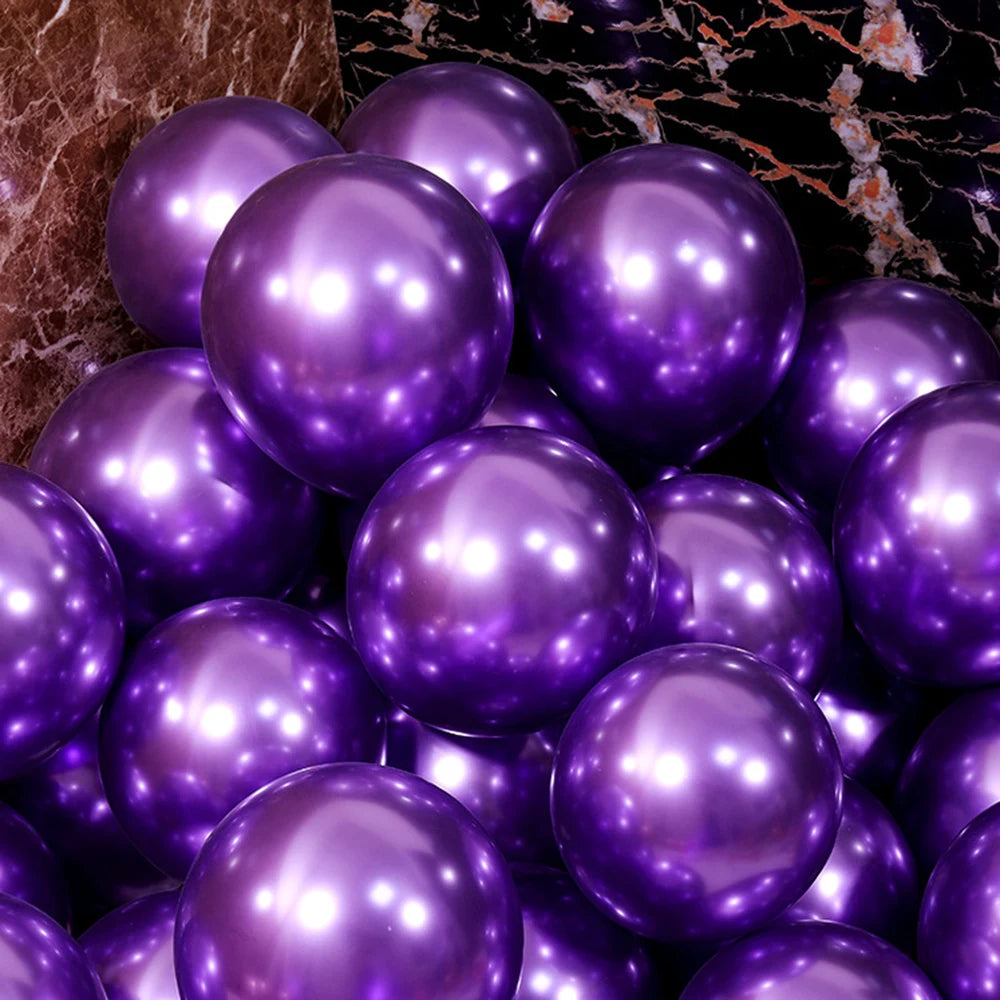 イベント・バルーン装飾|メタリックパールラテックスバルーンセット(10/20/30個)
