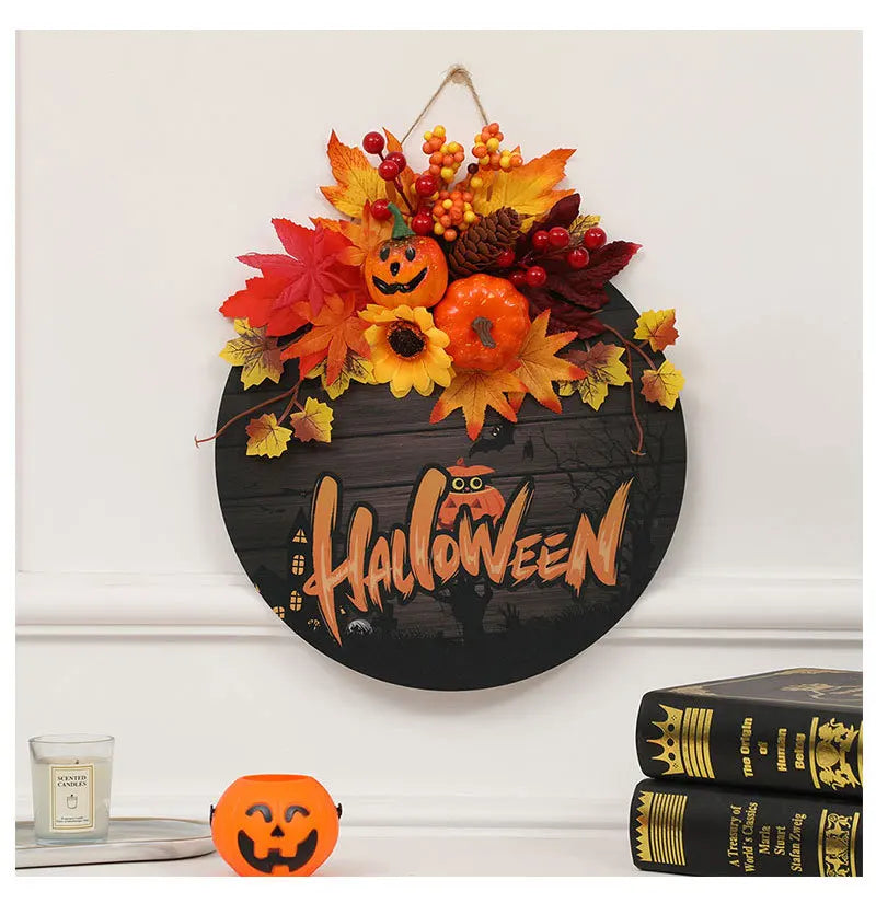 イベント・ハロウィングッズ|パンプキン&メープルリーフガーランド