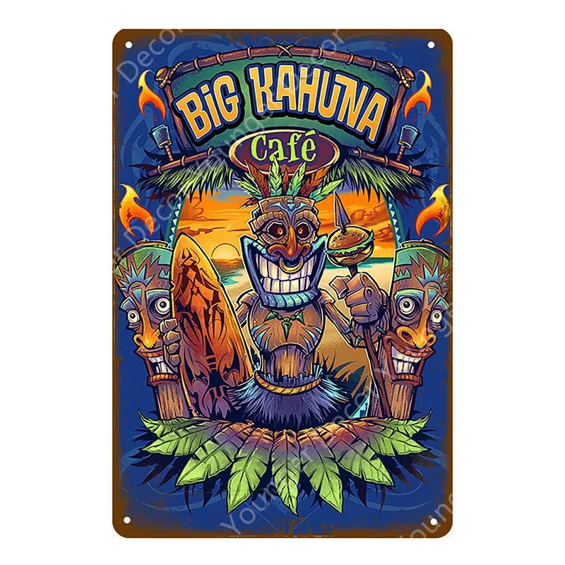 カフェ ヴィンテージブリキ看板