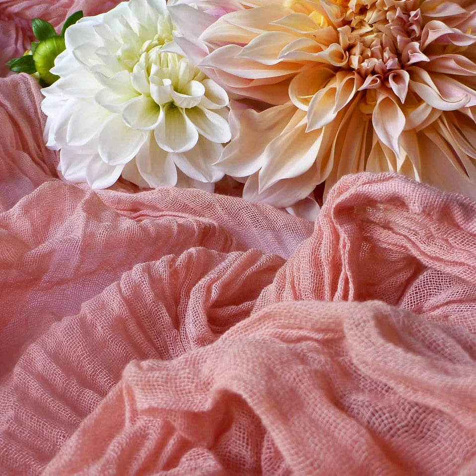 インテリア・パーティ装飾 | ワッシャー加工素材テーブルランナー | 全長0.5m/1.8m/3.4m/4m ポリエステル100%