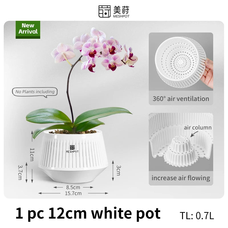 メッシュポット・オーキッドポット・穴付き・5インチ