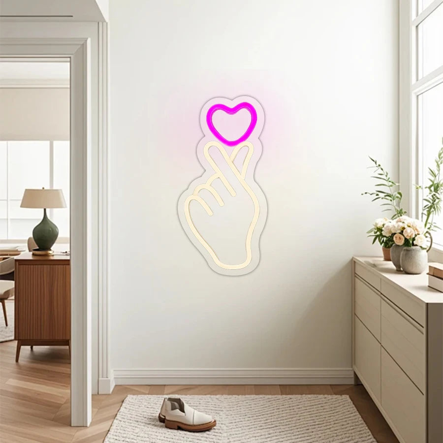 ピンクラブLEDネオンサイン(ネオン看板) USB電源