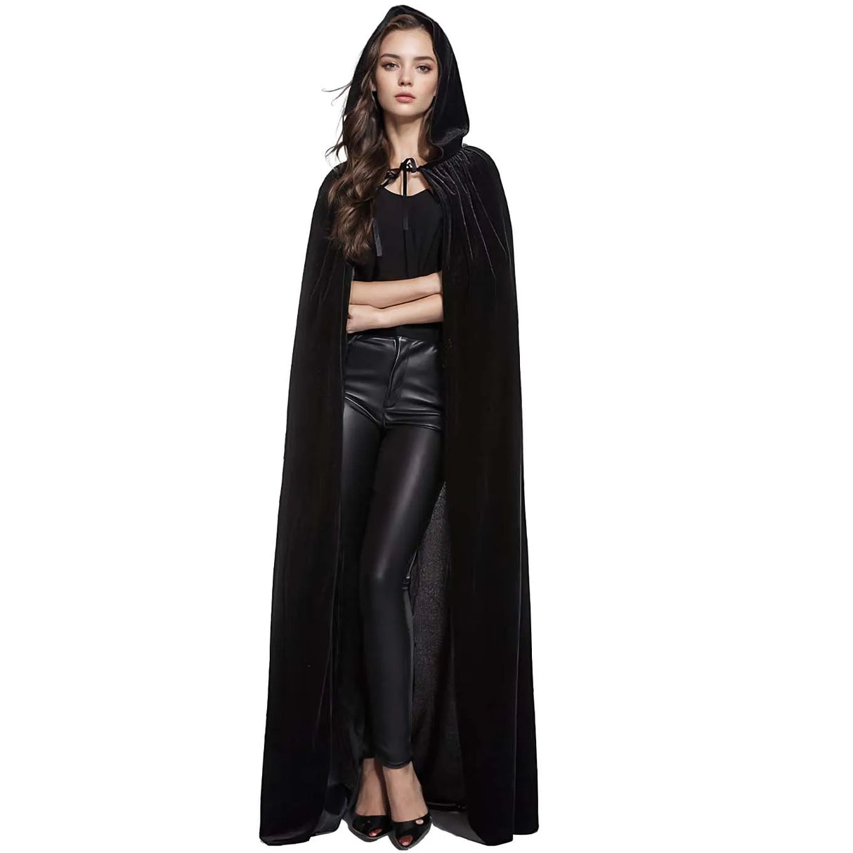 イベント・ハロウィングッズ|ベルベットフード付きマント(60c~170c)