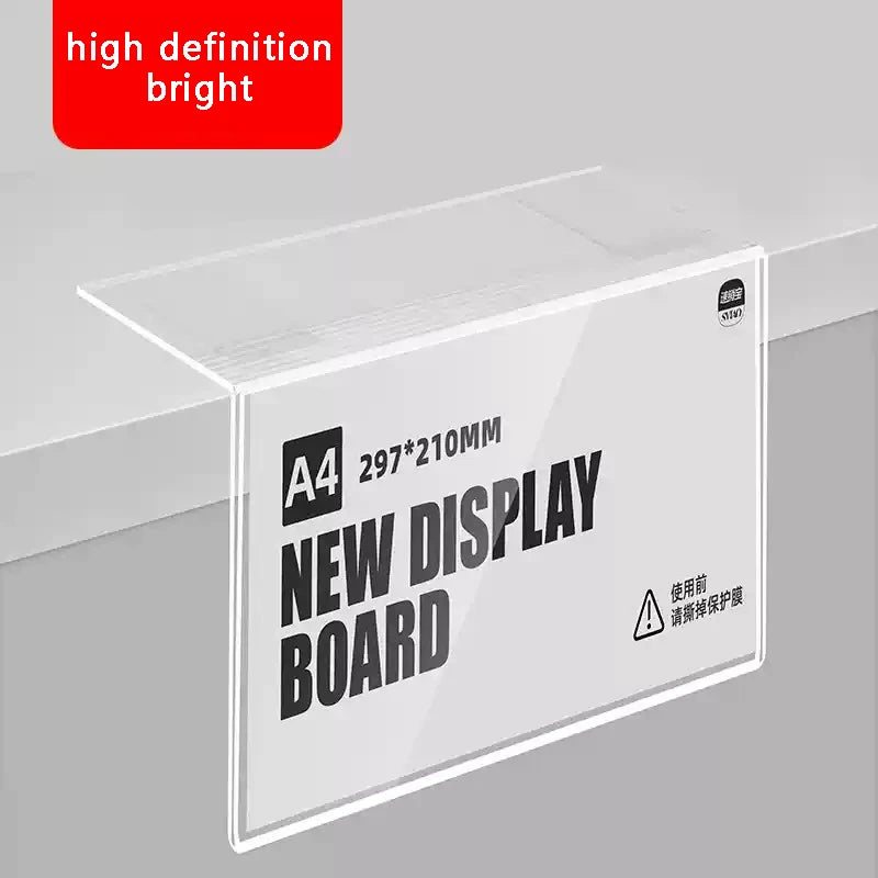 透明アクリル値札ホルダー 衣料品用