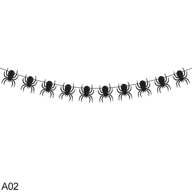 イベント・ハロウィン装飾|ハロウィンペーパーバナー デコレーション(3M)