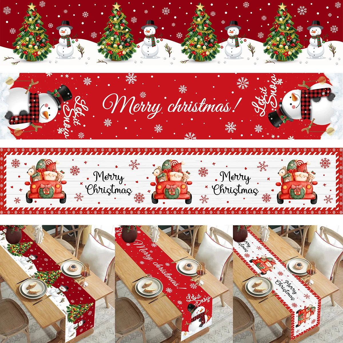 クリスマステーブルクロス|クリスマステーブルランナー