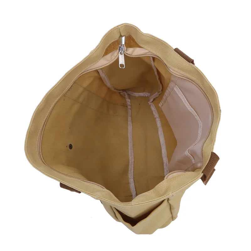 |ノベルティ用品 | ファスナー付きキャンバストートバッグ