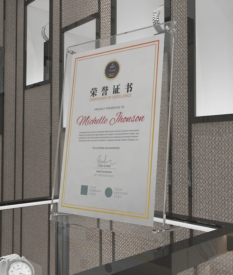 アクリル透明クリスタルフォトフレーム