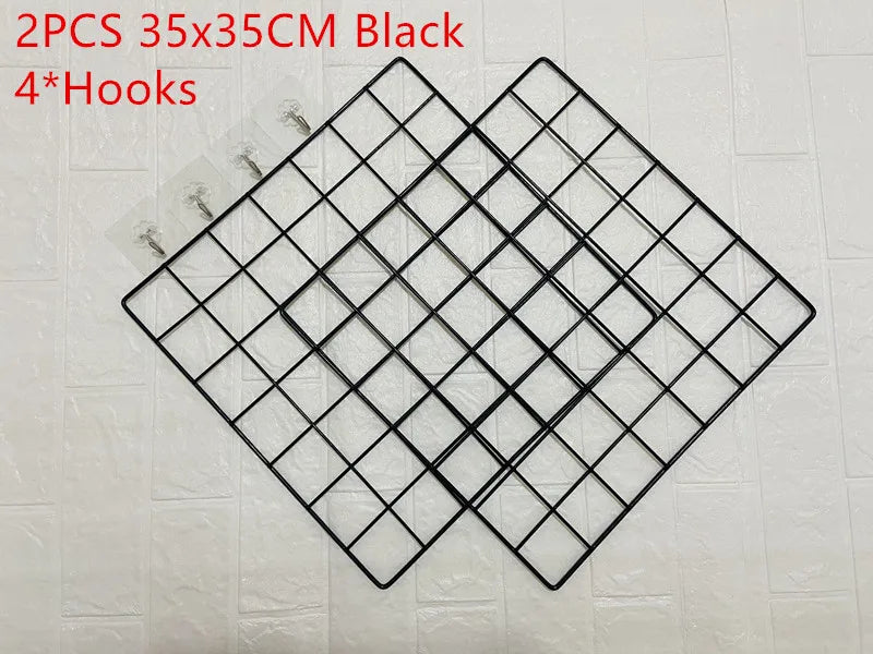 アイアンメッシュウォールラックネット什器